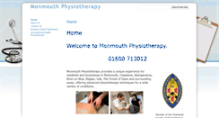 Desktop Screenshot of monmouthphysio.co.uk